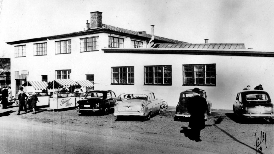 Nya glassfabriken 1959 i Sävedalen