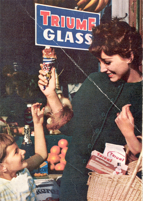 Omslag glassfolder Triumf Glass 1961