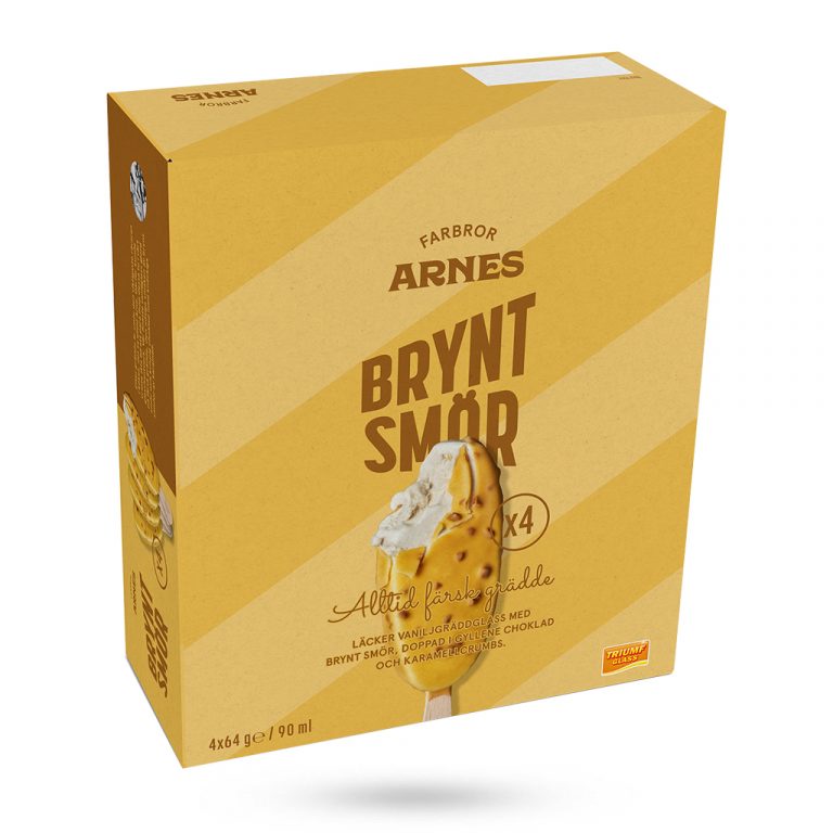 Triumf Glass Farbror Arne Brynt Smör 4-pack