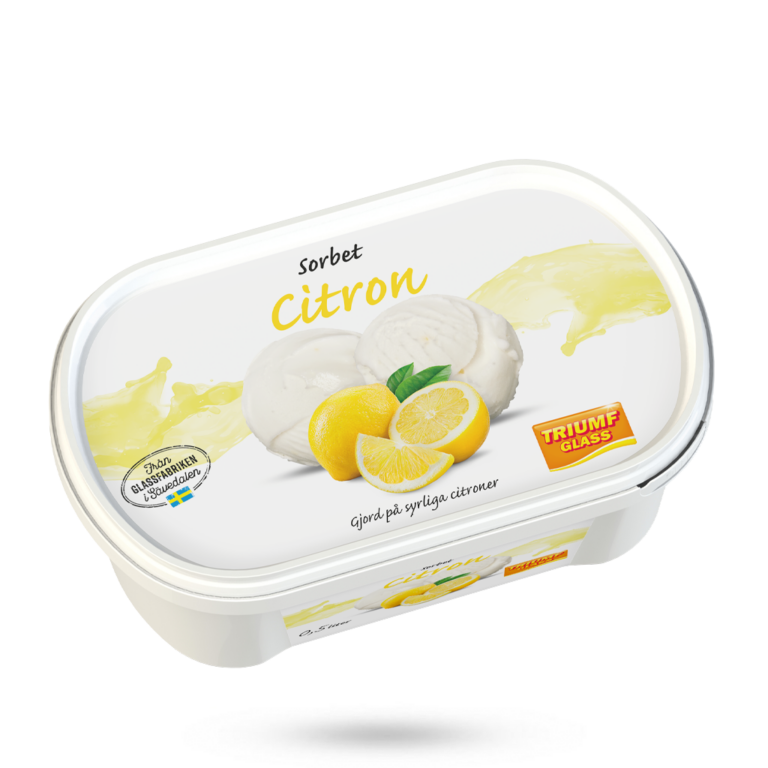 Citronsorbet 0,5L Triumf Glass