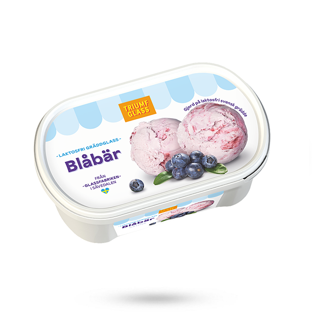 Triumf Glass Blåbär laktosfri 0,5l