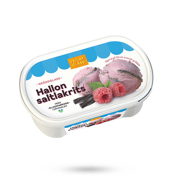 Triumf Glass Hallon Saltlakrits 0,5L