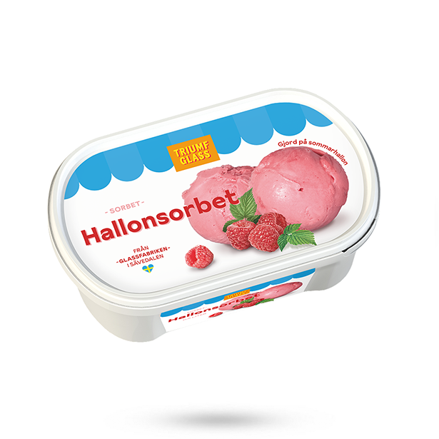 Triumf Glass Hallonsorbet 0,5L